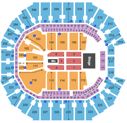 Charlotte Amphitheater Seating Chart